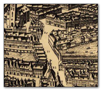Stadtansicht, Mhlendamm, 1688