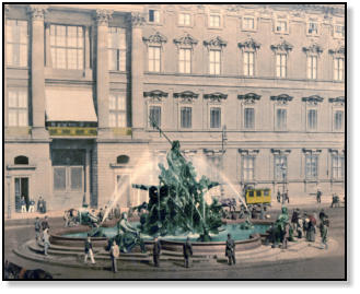 Neptunbrunnen, Schloss