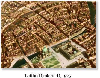 Luftbild (koloriert), 1925.